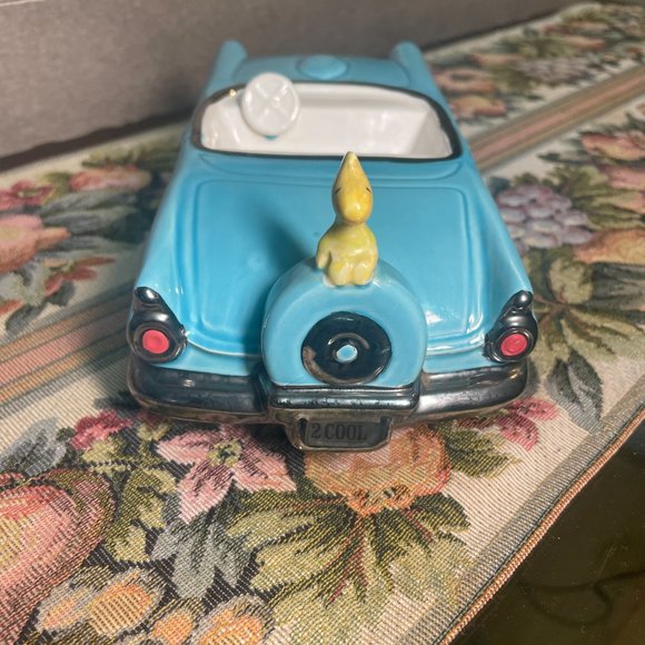 Peanuts Snoopy Woodstock Thunderbird Vintage Car Music Box by Willitts 1989 - Picture 6 of 9